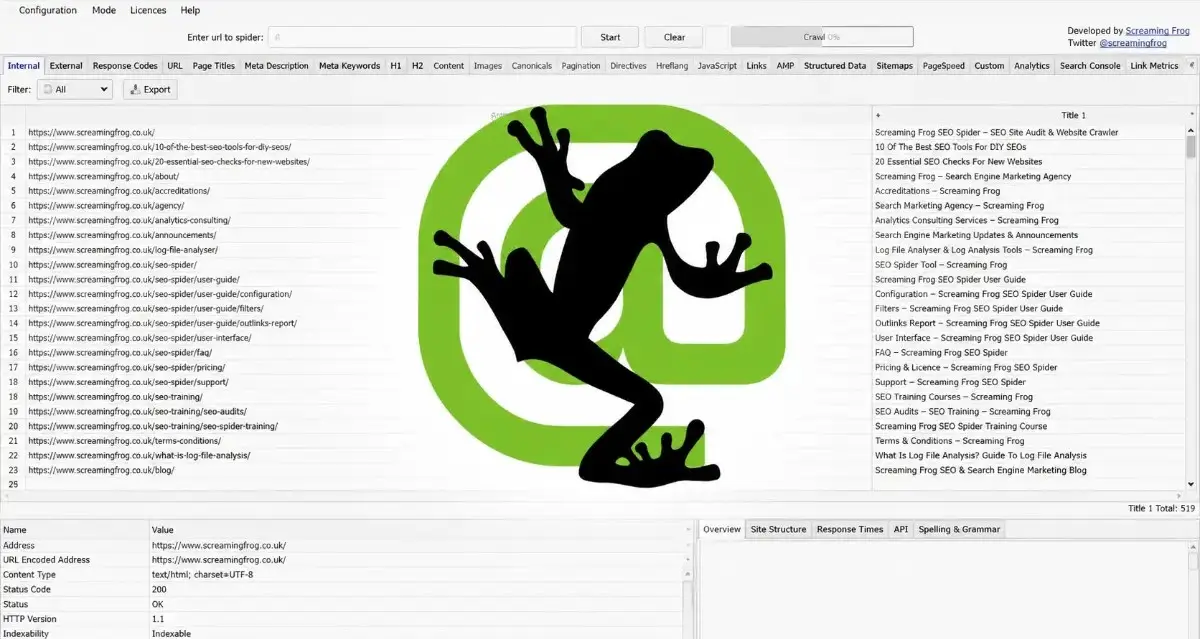 دانلود Screaming Frog SEO Spider